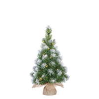 Norton sapin de Noël artificiel enneigé avec 15 lumières 60 cm LBB00100