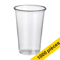 Offre : 10x Gobelet jetable transparent en plastique 200 ml (100 pièces)