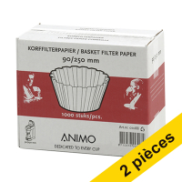 Offre : 2x filtres à café 90/250 (1000 pièces) - blanc