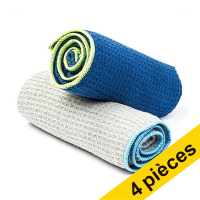Offre : 4x Torchons de cuisine en microfibre 50 x 70 cm (2 pièces)