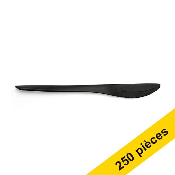 Offre : 5x Conpax Folia couteau réutilisable (50 pièces) - noir 402954 - 1