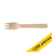 Offre : 5x Conpax Pure fourchette en bois (250 pièces)