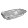 Plateau ovale en aluminium 550 mm (10 pièces) 402929 - 2