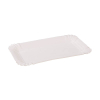 Plateau rectangulaire en carton 160 x 100 mm (2000 pièces) - blanc 423555 - 1