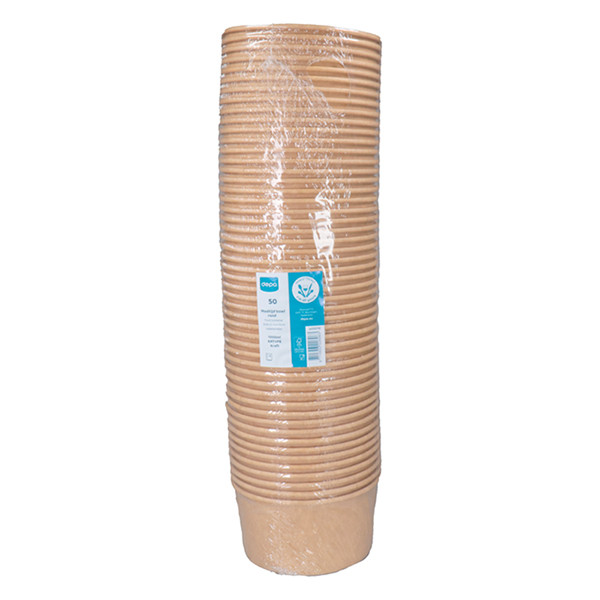 Poke bowl rond en kraft 1000 ml (50 pièces) 402936 - 4