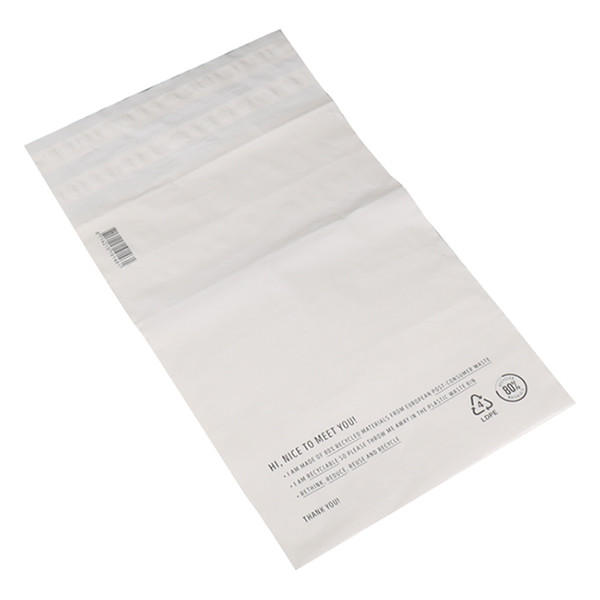 White label Sac d'expédition plastique recyclé 500 x 700 mm (250 pièces) 923599 402743 - 1