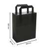Sac en papier 180 x 220 x 80 mm (250 pièces) - noir 402879 - 3