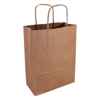 White label Sac en papier 180 x 240 x 80 mm (100 pièces) - marron 270668 402704