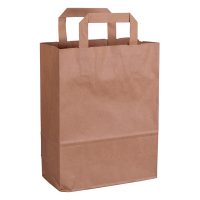 White label Sac en papier 220 x 280 x 100 mm (250 pièces) - marron 270787 402876