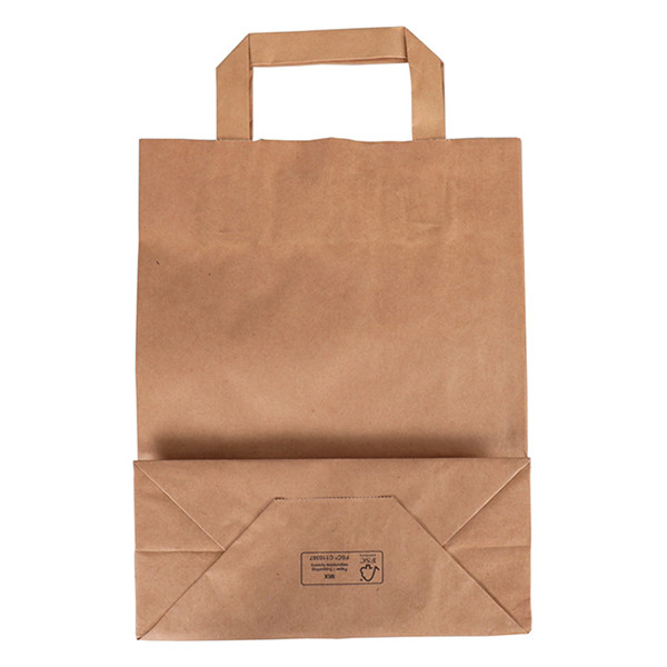 White label Sac en papier 220 x 280 x 100 mm (250 pièces) - marron 270787 402876 - 2