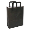 White label Sac en papier 220 x 280 x 100 mm (250 pièces) - noir 270791 402878 - 1