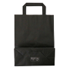 White label Sac en papier 220 x 280 x 100 mm (250 pièces) - noir 270791 402878 - 2