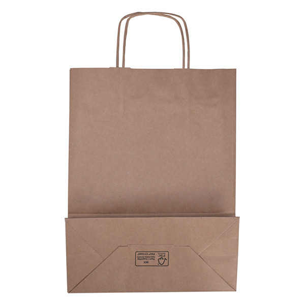 White label Sac en papier 260 x 340 x 120 mm (100 pièces) - marron 270669 402705 - 2
