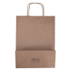 White label Sac en papier 260 x 340 x 120 mm (100 pièces) - marron 270669 402705 - 2