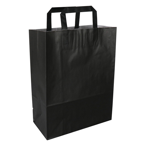 White label Sac en papier 260 x 350 x 120 mm (250 pièces) - noir 270792 402880 - 1