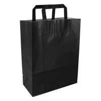 White label Sac en papier 260 x 350 x 120 mm (250 pièces) - noir 270792 402880