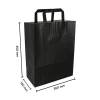 Sac en papier 260 x 350 x 120 mm (250 pièces) - noir 402880 - 3