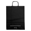 White label Sac en papier 320 x 410 x 120 mm (100 pièces) - noir 270680 402712 - 2