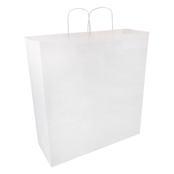 White label Sac en papier 450 x 480 x 170 mm (100 pièces) - blanc 270672 402708 - 1