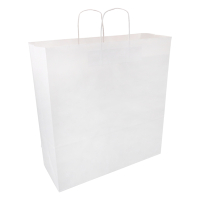 White label Sac en papier 450 x 480 x 170 mm (100 pièces) - blanc 270672 402708