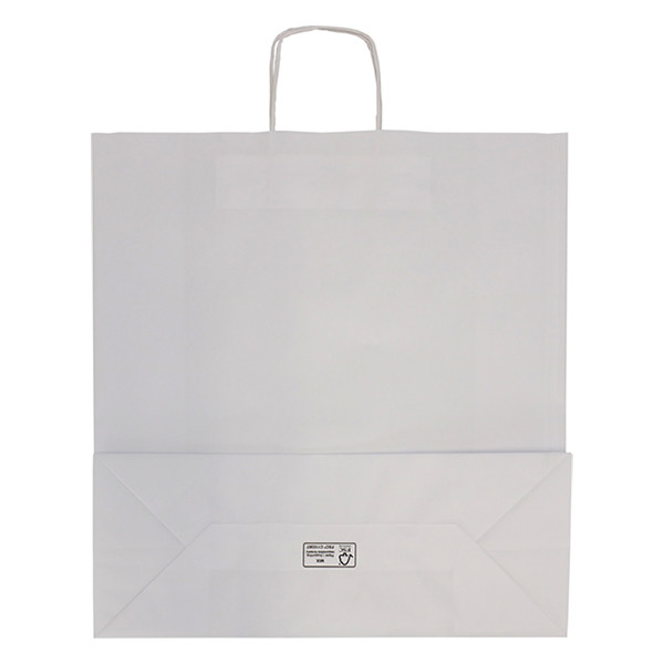 White label Sac en papier 450 x 480 x 170 mm (100 pièces) - blanc 270672 402708 - 2