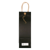 White label Sac en papier pour bouteille de vin avec fermeture - noir (10 pièces) 269881 402887 - 2