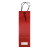 White label Sac en papier pour bouteille de vin avec fermeture - rouge (10 pièces) 269878 402888 - 2