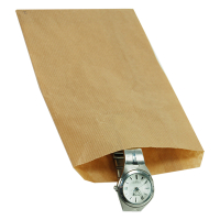 White label Sachets en papier vierges 16 x 10,5 cm (1000 pièces) - marron 260133 402918