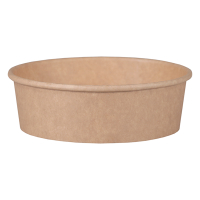 White label Saladier rond en carton kraft 500 ml (50 pièces) 605016 402935