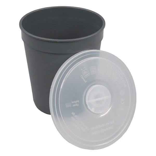 White label Tasse à soupe réutilisable (30 pièces) - gris 601503 402896 - 2