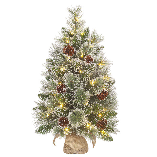 Vandans sapin de Noël artificiel 60 cm avec 20 lumières LBB00104 - 1