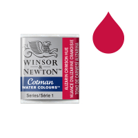 Winsor & Newton Cotman aquarelle (demi-godet) - 003 nuance d'alizarine cramoisie 301003 410466