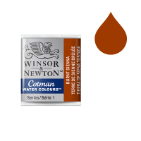 Winsor & Newton Cotman aquarelle (demi-godet) - 074 terre de Sienne brûlée 301074 410467