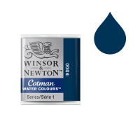 Winsor & Newton Cotman aquarelle (demi-godet) - 322 indigo 410484