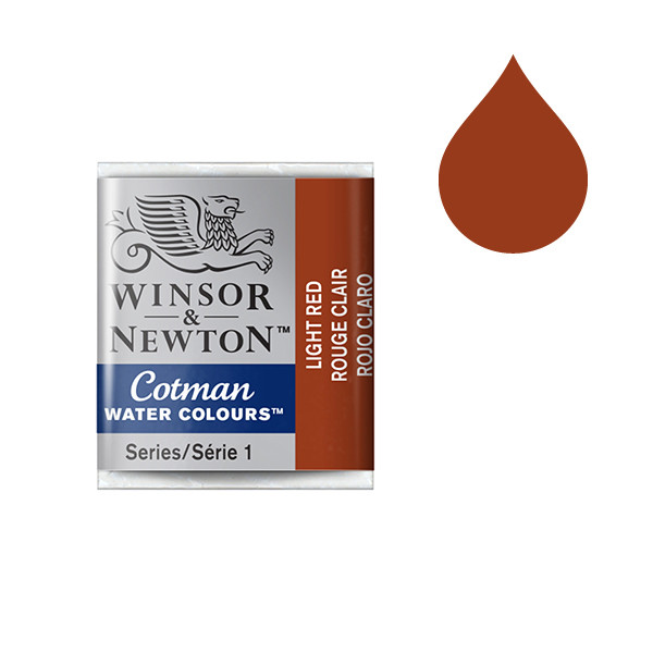 Winsor & Newton Cotman aquarelle (demi-godet) - 362 ocre rouge 301362 410490 - 1