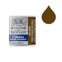 Winsor & Newton Cotman aquarelle (demi-godet) - 554 terre d'ombre naturelle 410497