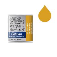 Winsor & Newton Cotman aquarelle (demi-godet) - 744 ocre jaune 301744 410505
