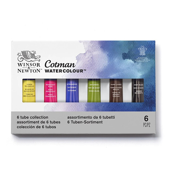 Winsor & Newton Cotman tubes d'aquarelle 8 ml (6 pièces) 390635 410509 - 1