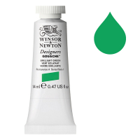 Winsor & Newton Designers gouache 046 (14 ml) - vert éclatant 0605046 410655