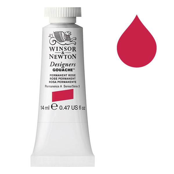 Winsor & Newton Designers gouache 502 (14 ml) - rose permanent 0605502 410597 - 1