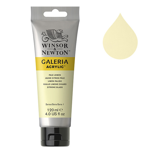 Winsor & Newton Galeria peinture acrylique (120 ml) - 434 jaune citron pâle 2131434 410147 - 1
