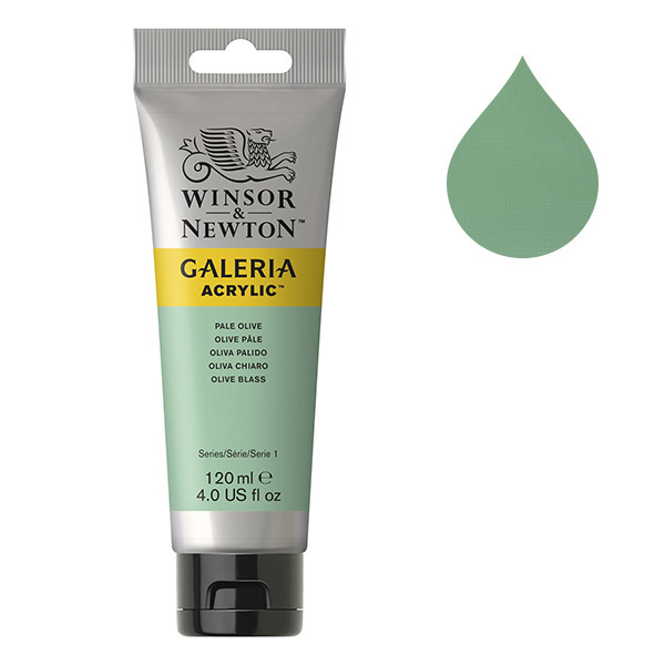 Winsor & Newton Galeria peinture acrylique (120 ml) - 435 olive pâle 410148 - 1