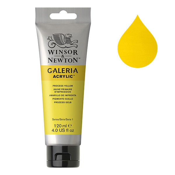 Winsor & Newton Galeria peinture acrylique (120 ml) - 537 jaune primaire d'impression 2131537 410164 - 1