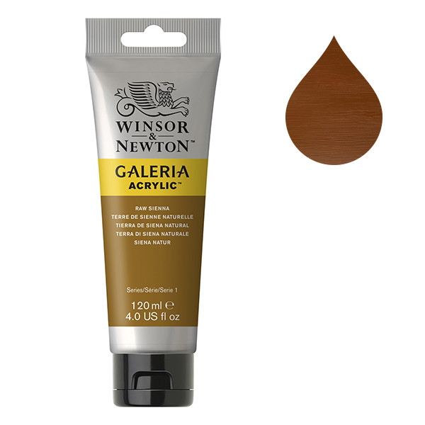 Winsor & Newton Galeria peinture acrylique (120 ml) - 552 terre de Sienne naturelle 2131552 410166 - 1
