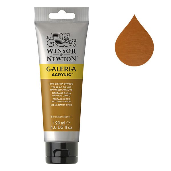Winsor & Newton Galeria peinture acrylique (120 ml) - 553 terre de Sienne naturelle opaque 2131553 410167 - 1