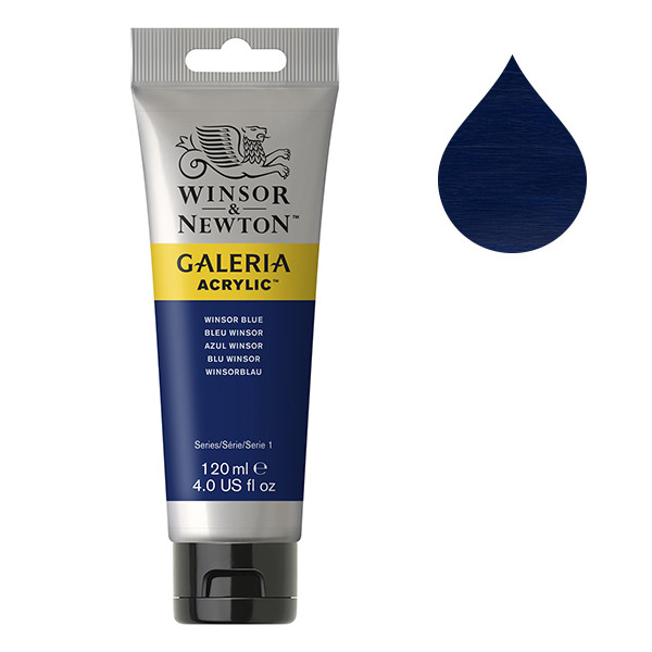 Winsor & Newton Galeria peinture acrylique (120 ml) - 706 bleu Winsor 2131706 410177 - 1