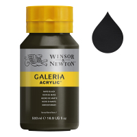 Winsor & Newton Galeria peinture acrylique (500 ml) - 386 noir de mars 2150386 410082