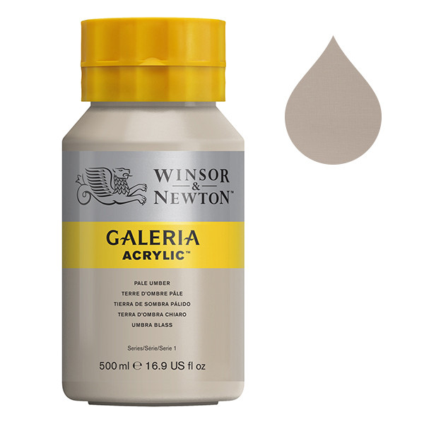 Winsor & Newton Galeria peinture acrylique (500 ml) - 438 terre d'ombre pâle 2150438 410090 - 1