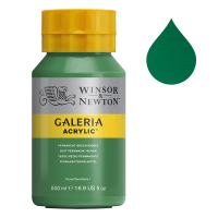 Winsor & Newton Galeria peinture acrylique (500 ml) - 484 vert permanent moyen 2150484 410096