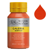 Winsor & Newton Galeria peinture acrylique (500 ml) - 90 nuance de cadmium orange 2150090 410065